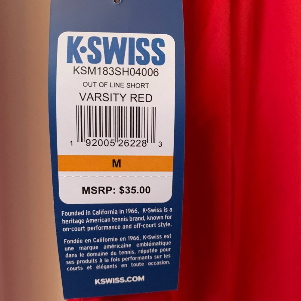 K-Swiss Men's Out of Line 9" Basketball Shorts NWT - Picture 3 of 3